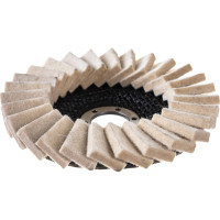 Круг лепестковый торцевой полировальный из натурального войлока (125х22 мм) РОСОМАХА 460125