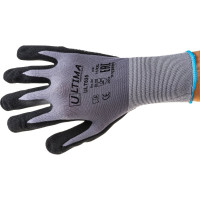 Трикотажные перчатки с нитриловым покрытием ULTIMA ПВХ-точка на ладони ULT825/XXL