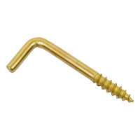 Дюбель ЕВРОПАРТНЕР MULTI 8 + крюк-шуруп, L-образный, d4,9 х L50, латунный, 8 шт. RB2 0167