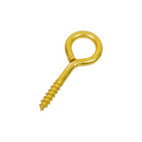 Дюбель ЕВРОПАРТНЕР MULTI 6 + петля-шуруп L25 х d4,1 х d10 латунный, 10 шт. RB2 0154