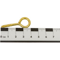 Дюбель ЕВРОПАРТНЕР MULTI 6 + петля-шуруп L25 х d4,1 х d10 латунный, 10 шт. RB2 0154