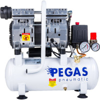 Малошумный компрессор Pegas pneumatic PG-601 безмасляный 6615