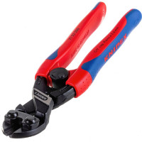 Болторез Knipex, CoBolt, компактный, с пружиной, голова 20 градусов, 200 мм, черный, 2К ручки, KN-7122200SB