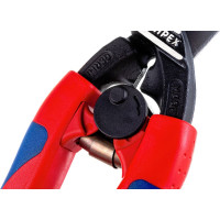 Болторез Knipex, CoBolt, компактный, с пружиной, голова 20 градусов, 200 мм, черный, 2К ручки, KN-7122200SB