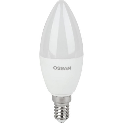 Светодиодная лампа OSRAM LED Value, B, E14, 560Лм, 7Вт, замена 60Вт, 3000К, теплый белый свет 4058075578883