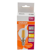 Светодиодная лампа OSRAM LED STAR, P, шар,  5Вт, E14, 600 Лм, 2700 К, теплый белый свет 4058075212459