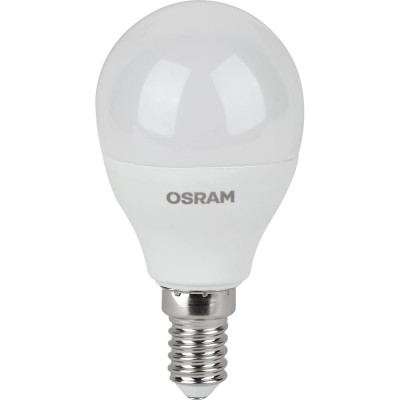 Светодиодная лампа OSRAM LED Value, P, E14, 560Лм, 7Вт, замена 60Вт, 3000К, теплый белый свет 4058075579620