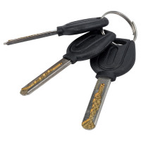 Навесной замок с тросом БУЛАТ ВС 257 18х1200 13878