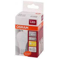 Светодиодная лампа OSRAM LED STAR, A, стандарт, 5.5Вт, E27, 470 Лм, 2700 К, теплый белый свет 4052899971516