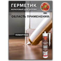 Акриловый герметик для дерева Poli-R (сосна; 280 мл) 12839