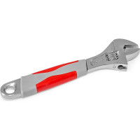 Разводной ключ INTERTOOL 200 мм, изолированная рукоятка, никелевое покрытие XT-0020