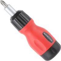 Реверсивная отвертка с комплектом насадок INTERTOOL 6ед VT-1009