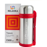 Универсальный термос для еды и напитков Relaxika 201 1.5 литра, стальной R201.1500.1