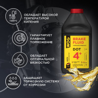 Тормозная жидкость WOG DOT 4+, 0.5 л WGC0140