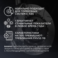 Тормозная жидкость WOG DOT 4+, 1 л WGC0141