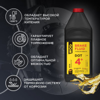 Тормозная жидкость WOG DOT 4+, 1 л WGC0141