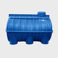 Овально-горизонтальная емкость AQUAPLAST 1500 л, синяя 4630017953189