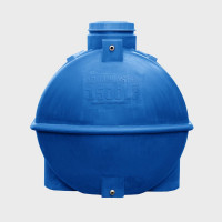 Овально-горизонтальная емкость AQUAPLAST 1500 л, синяя 4630017953189