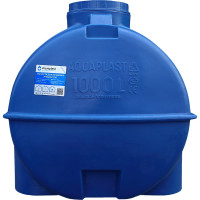 Овально-горизонтальная емкость AQUAPLAST 1000 л, синяя 4630017951949