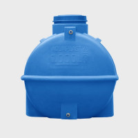 Овально-горизонтальная емкость AQUAPLAST 1000 л, синяя 4630017951949