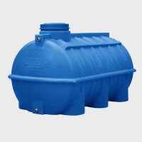 Овально-горизонтальная емкость AQUAPLAST 1000 л, синяя 4630017951949