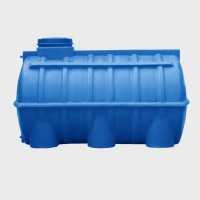Овально-горизонтальная емкость AQUAPLAST 1000 л, синяя 4630017951949