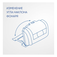 Налобный фонарь FERON с аккумулятором TH2301 3W 1COB USB IP44 60x35x45мм пластик 41680