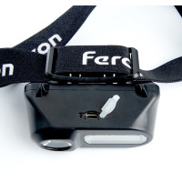 Налобный фонарь FERON с аккумулятором TH2309 USB 1x18650 3W+2W XPE+COB IP44 пластик 41713