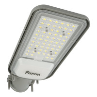Уличный консольный светодиодный светильник FERON SP3040, 80W, 5000К, 9600Lm, серый, 41549