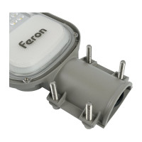 Уличный консольный светодиодный светильник FERON SP3040, 80W, 5000К, 9600Lm, серый, 41549