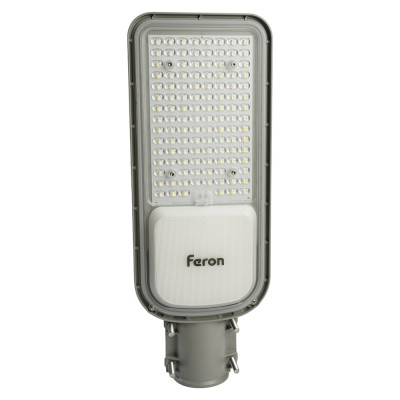 Уличный консольный светодиодный светильник FERON SP3040, 100W, 5000К, 12000Lm, серый, 41550