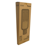 Уличный консольный светодиодный светильник FERON SP3040, 100W, 5000К, 12000Lm, серый, 41550