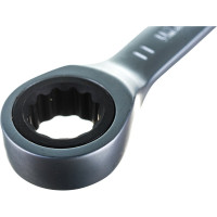 Гаечный ключ Thorvik CSRW11 комбинированный трещоточный короткий, 11 мм 53520