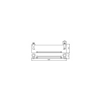 Стеклянная полка Potato P7507