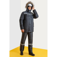Утепленный костюм СОЮЗСПЕЦОДЕЖДА Ямал, темно-серый/черный, р. 56-58, рост 182-188 2000000009285