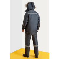 Утепленный костюм СОЮЗСПЕЦОДЕЖДА Ямал, темно-серый/черный, р. 56-58, рост 182-188 2000000009285