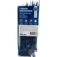 Нейлоновые стяжки FORTISFLEX НСС EasyFix 4x200 черный, 100 шт. 84814