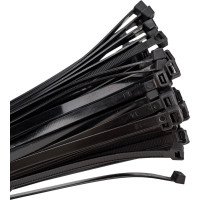 Нейлоновые стяжки FORTISFLEX НСС EasyFix 8x400 черный, 100 шт. 84820