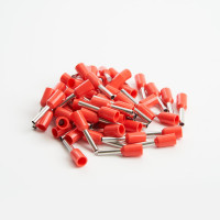 Штыревой втулочный изолированный наконечник STEKKER НШВИ 1-8, LD405-108 (ОПТ упаковка 100 шт) 39433