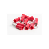 Кольцевой изолированный наконечник STEKKER М4 0,5-1,5 - 0,6 мм, красный 10 шт 39368