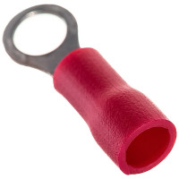 Кольцевой изолированный наконечник STEKKER М4 0,5-1,5 - 0,6 мм, красный 10 шт 39368