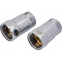 Прямое соединение для полотенцесушителя SG г/ш 1"х1", хром, 2 шт 731SCH1010