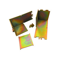 Кубическая форма TeaM 2ФК-100/4, оцинкованная, двухгнездовая 2ФК1004Ц