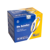 Хомут KRAFT 80-100 мм, нержавеющая сталь, уп. 25 шт. KT 880412