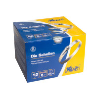 Червячный хомут KRAFT 50-70 мм, уп. 50 шт. KT 880209