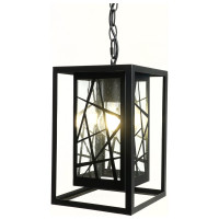 Садово-парковый светильник FERON серии «Ницца», PL642 60W, E27, IP44, черный, 4-х гранник 11648