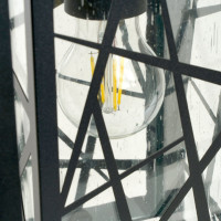 Садово-парковый светильник FERON серии «Ницца», PL642 60W, E27, IP44, черный, 4-х гранник 11648