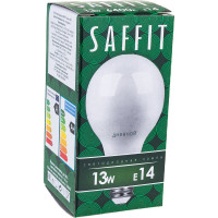 Светодиодная лампа SAFFIT SBG4513, G45 шар, 13W 230V E14 6400К, 1070Lm, угол рассеивания 220 55159