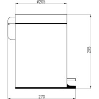 Мусорное ведро RavSlezak COA1305