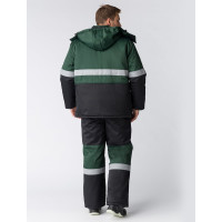 Зимний костюм ФАКЕЛ Профи-Норд черный/зеленый, размер 52-54, рост 170-176 87472508.007